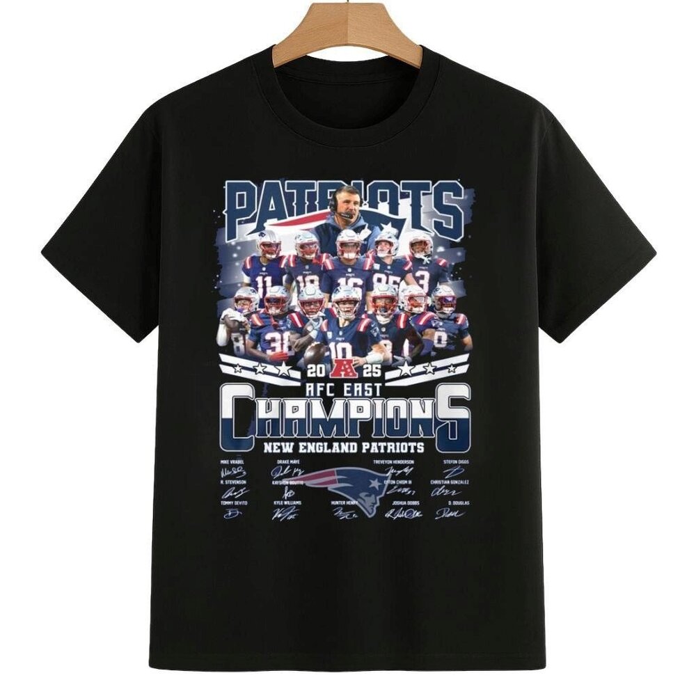 New England Patriots AFC East Division Champions 2025 T Shirt 165
